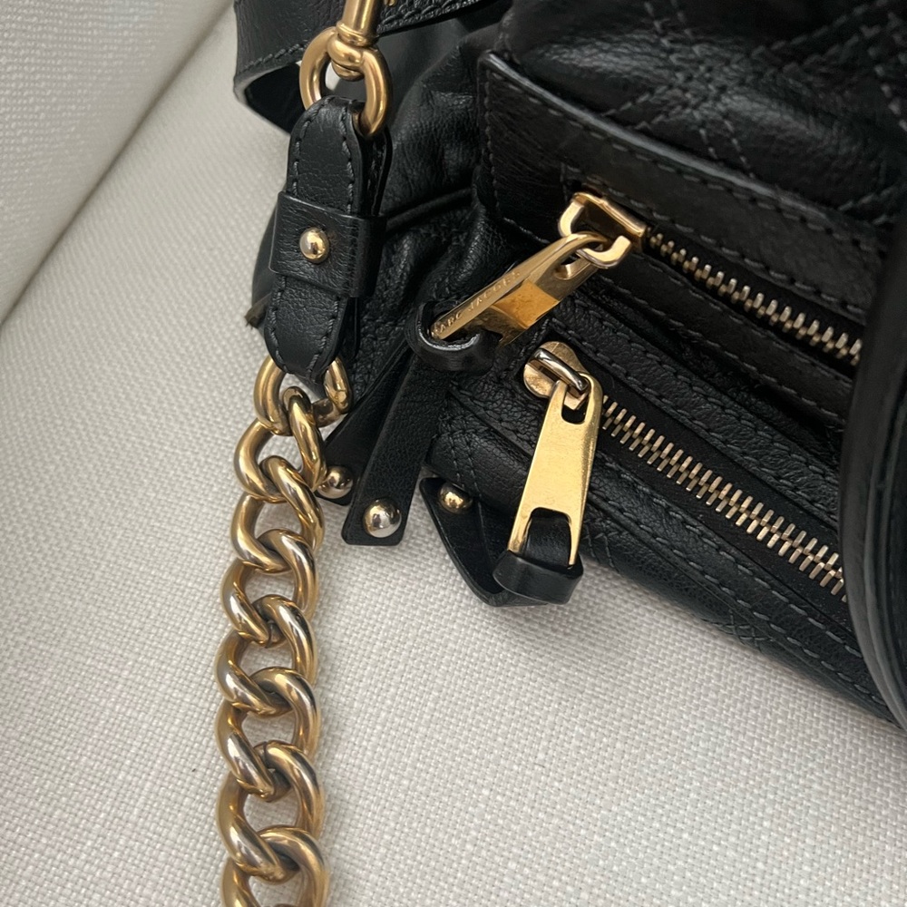 Marc Jacobs Quilted Tote Bag black gold hardware - Picture 3 of 16
